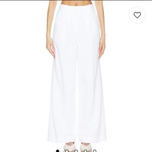 Sovere White Linen Pants